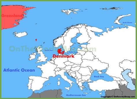 where is denmark in europe.